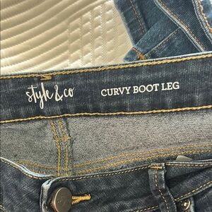 Style & Co. Blue Boot Cut Jeans Classic Denim